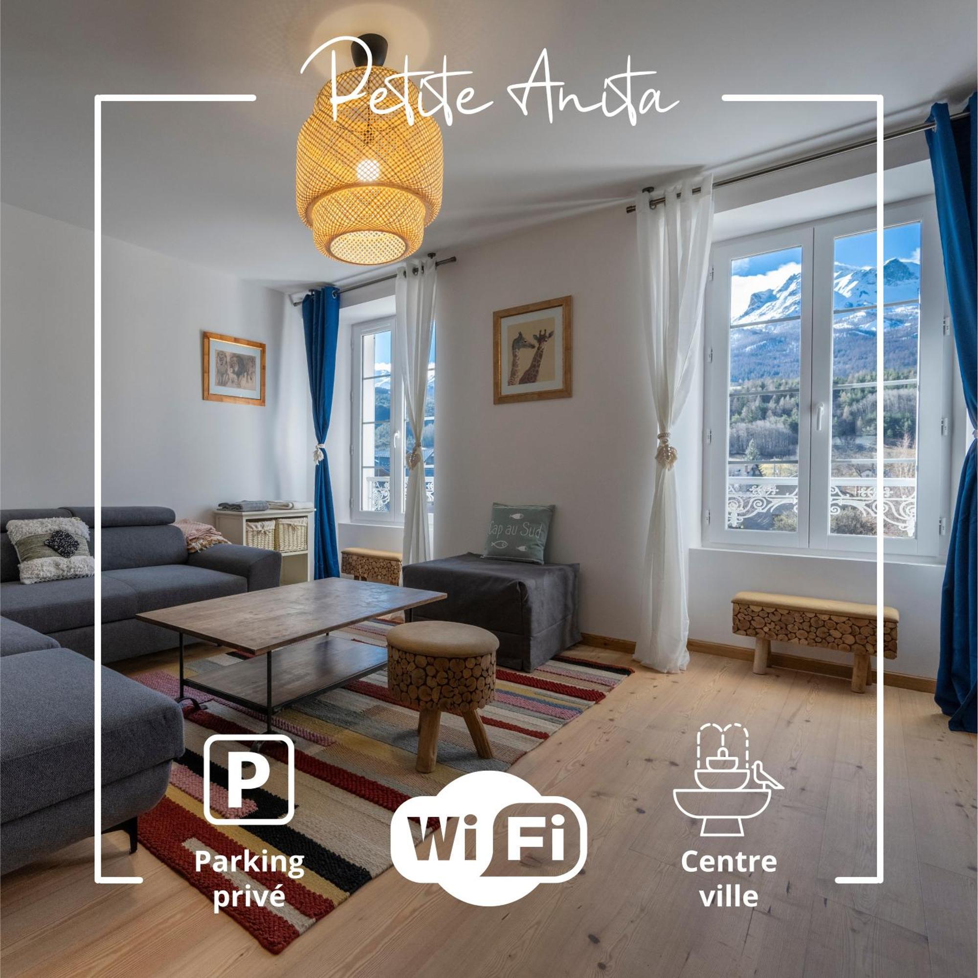 Petite Anita - Centre Ville - Parking Prive Barcelonnette Zewnętrze zdjęcie
